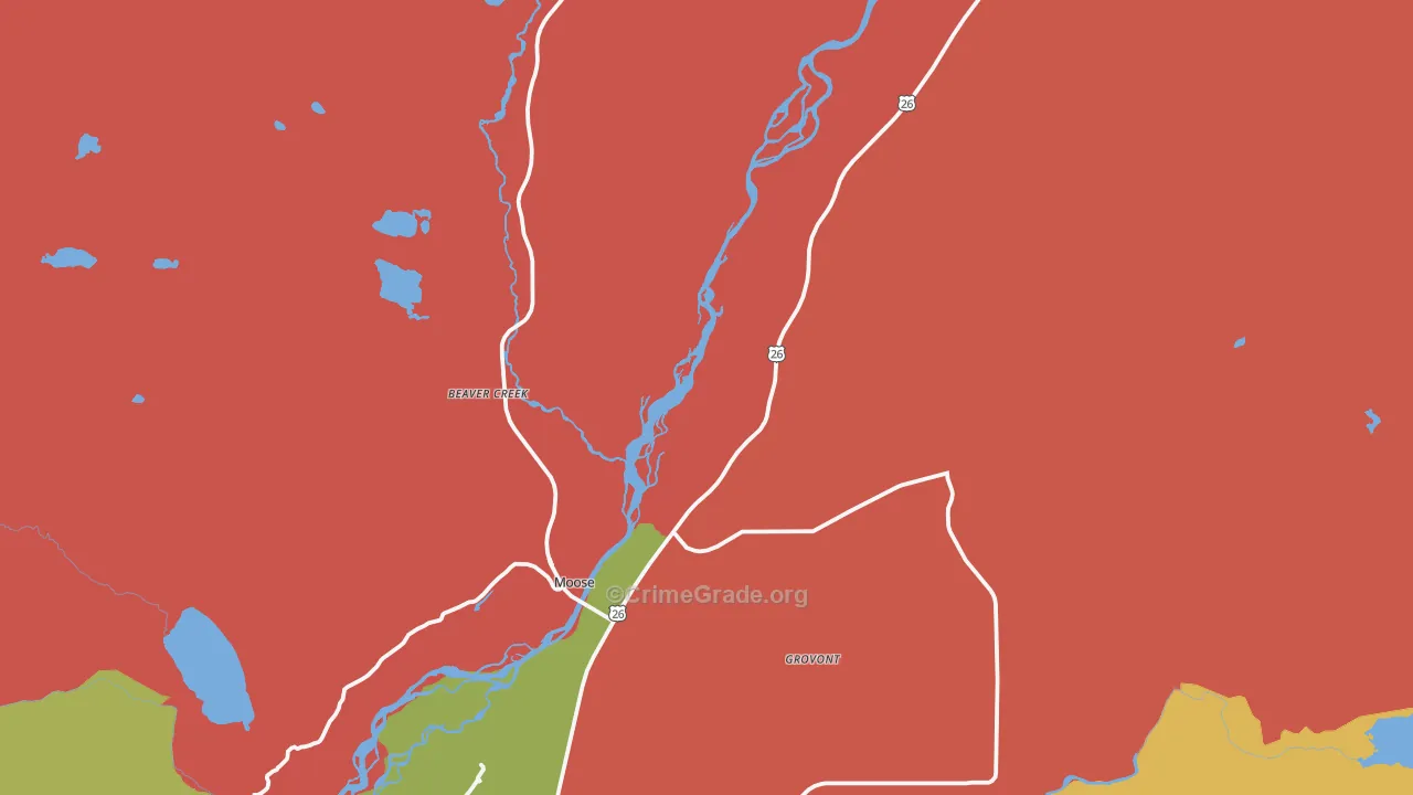 83012, WY Map of Drug-Related Crime Rates