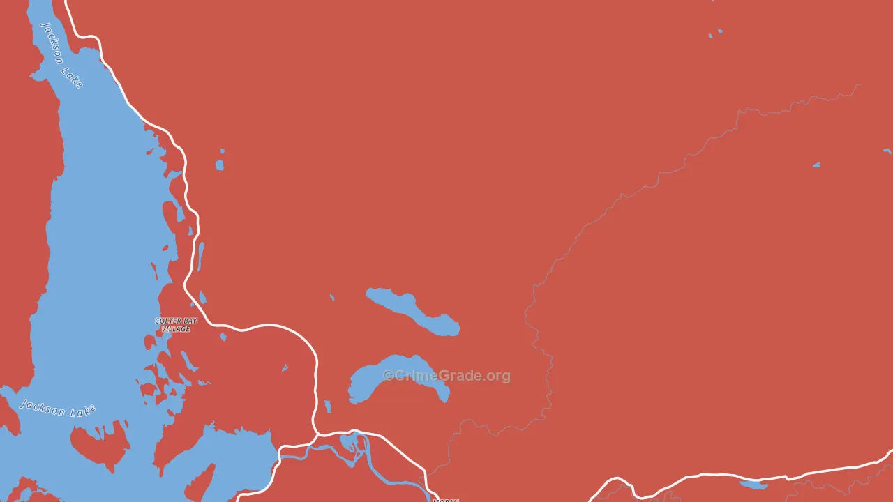 83013, WY Map of Drug-Related Crime Rates