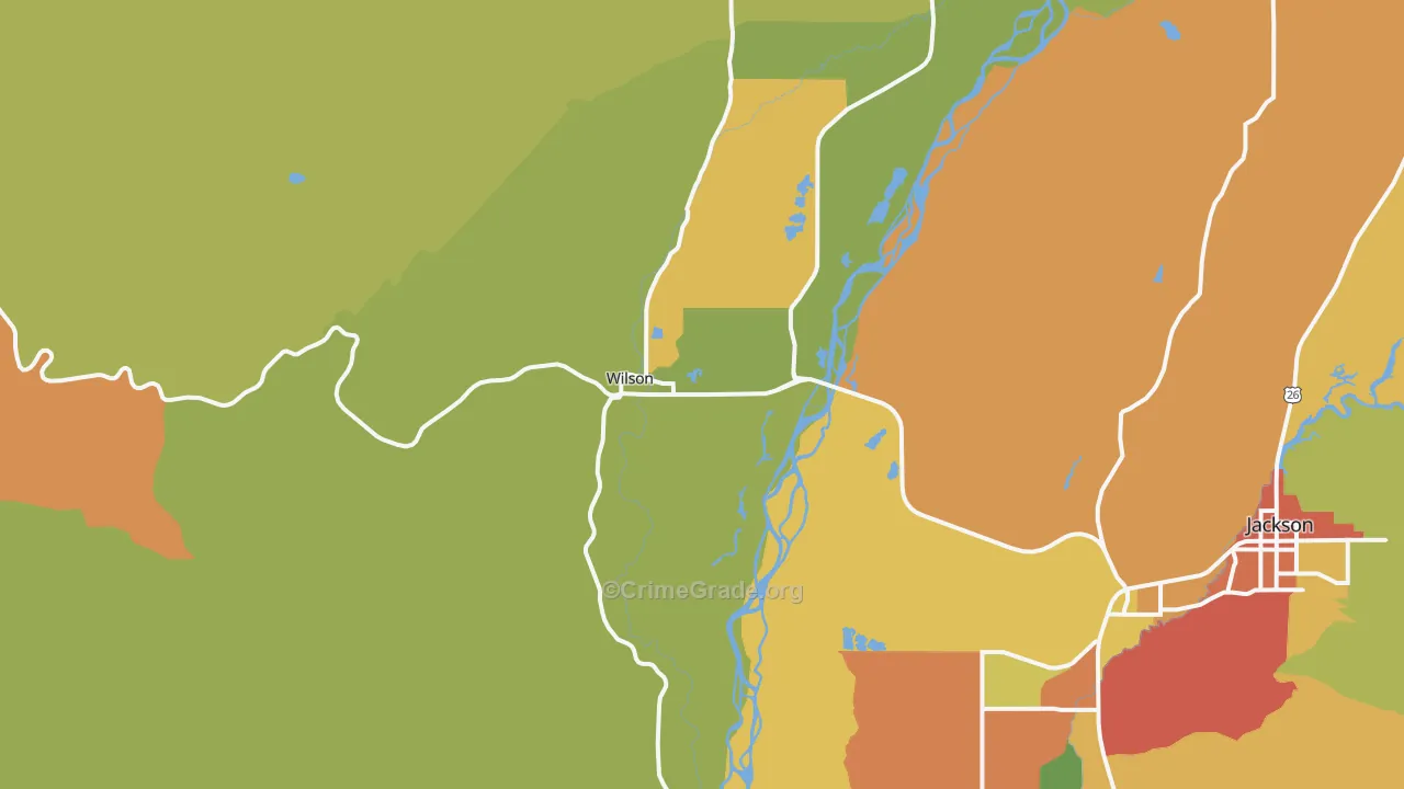 83014, WY Map of Drug-Related Crime Rates