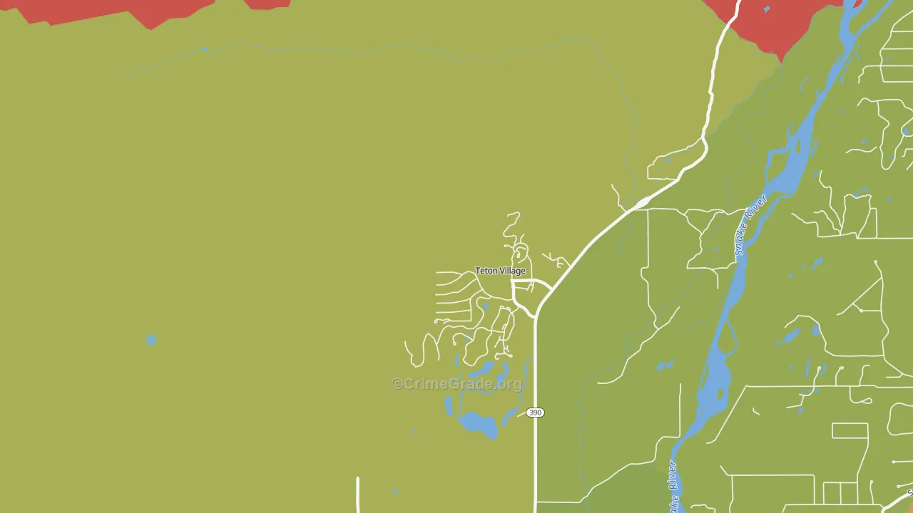83025, WY Map of Drug-Related Crime Rates