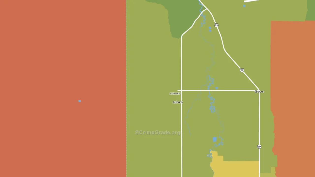 83111, WY Map of Drug-Related Crime Rates