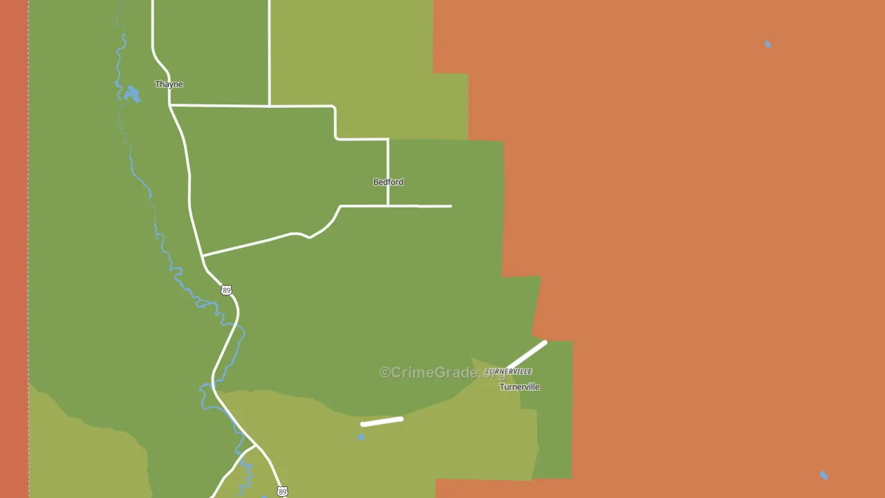 83112, WY Map of Drug-Related Crime Rates