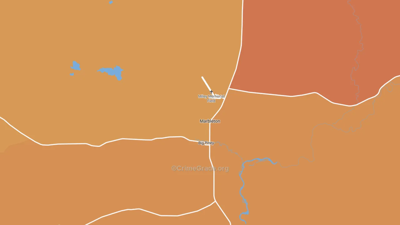 83113, WY Map of Drug-Related Crime Rates