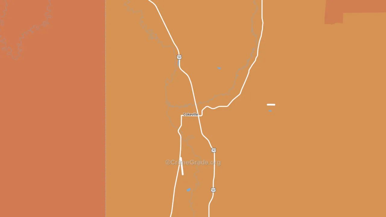 83114, WY Map of Drug-Related Crime Rates