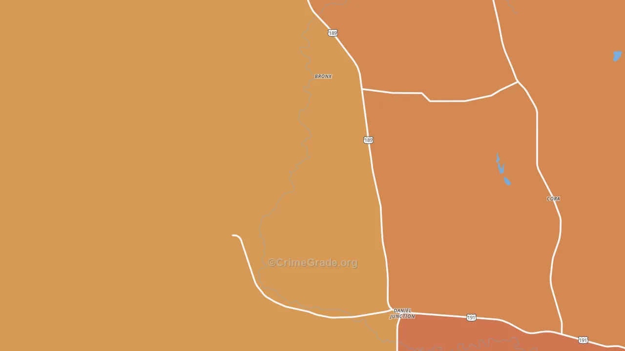83115, WY Map of Drug-Related Crime Rates