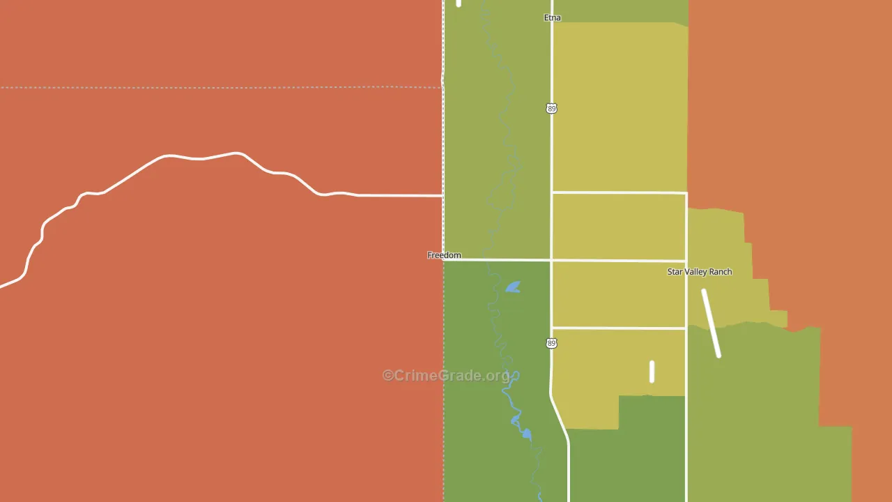 83120, WY Map of Drug-Related Crime Rates