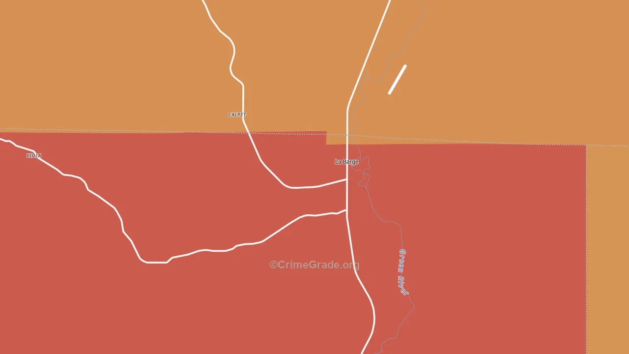 83123, WY Map of Drug-Related Crime Rates