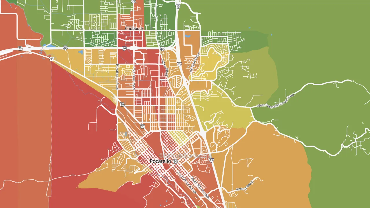 83201, ID Map of Drug-Related Crime Rates