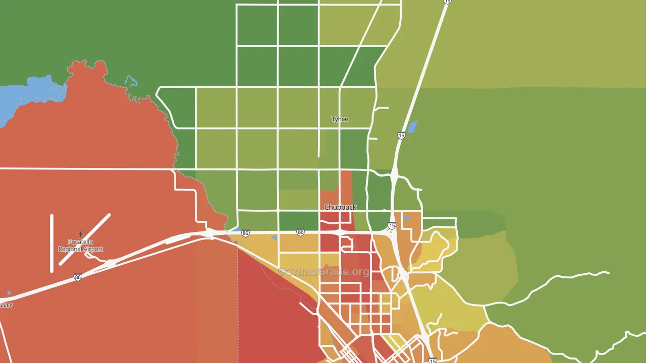 83202, ID Map of Drug-Related Crime Rates