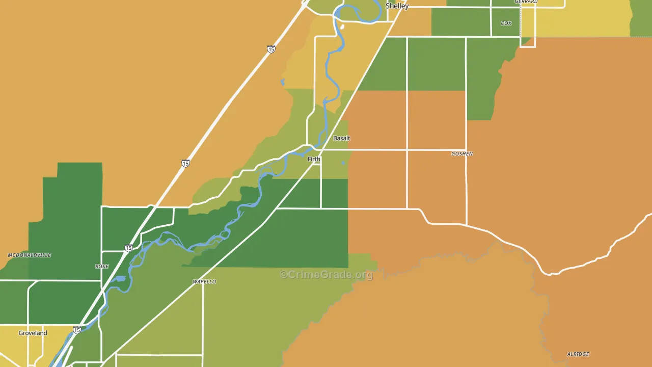 83236, ID Map of Drug-Related Crime Rates