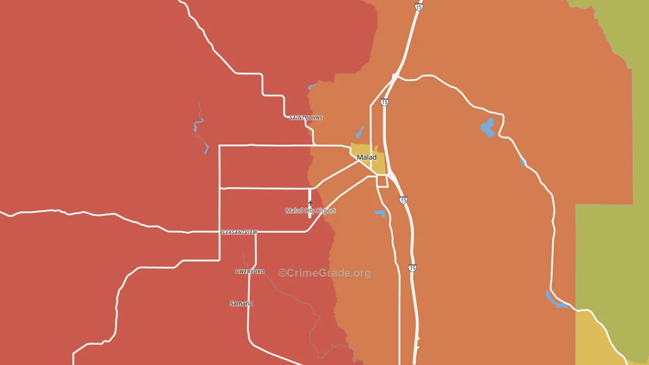83252, ID Map of Drug-Related Crime Rates