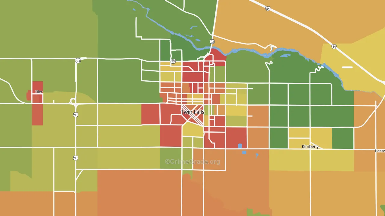 83301, ID Map of Drug-Related Crime Rates
