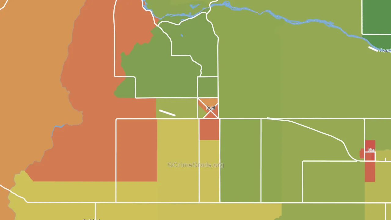 83316, ID Map of Drug-Related Crime Rates