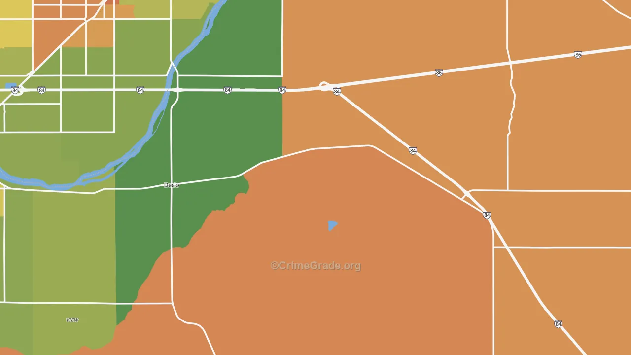 83323, ID Map of Drug-Related Crime Rates