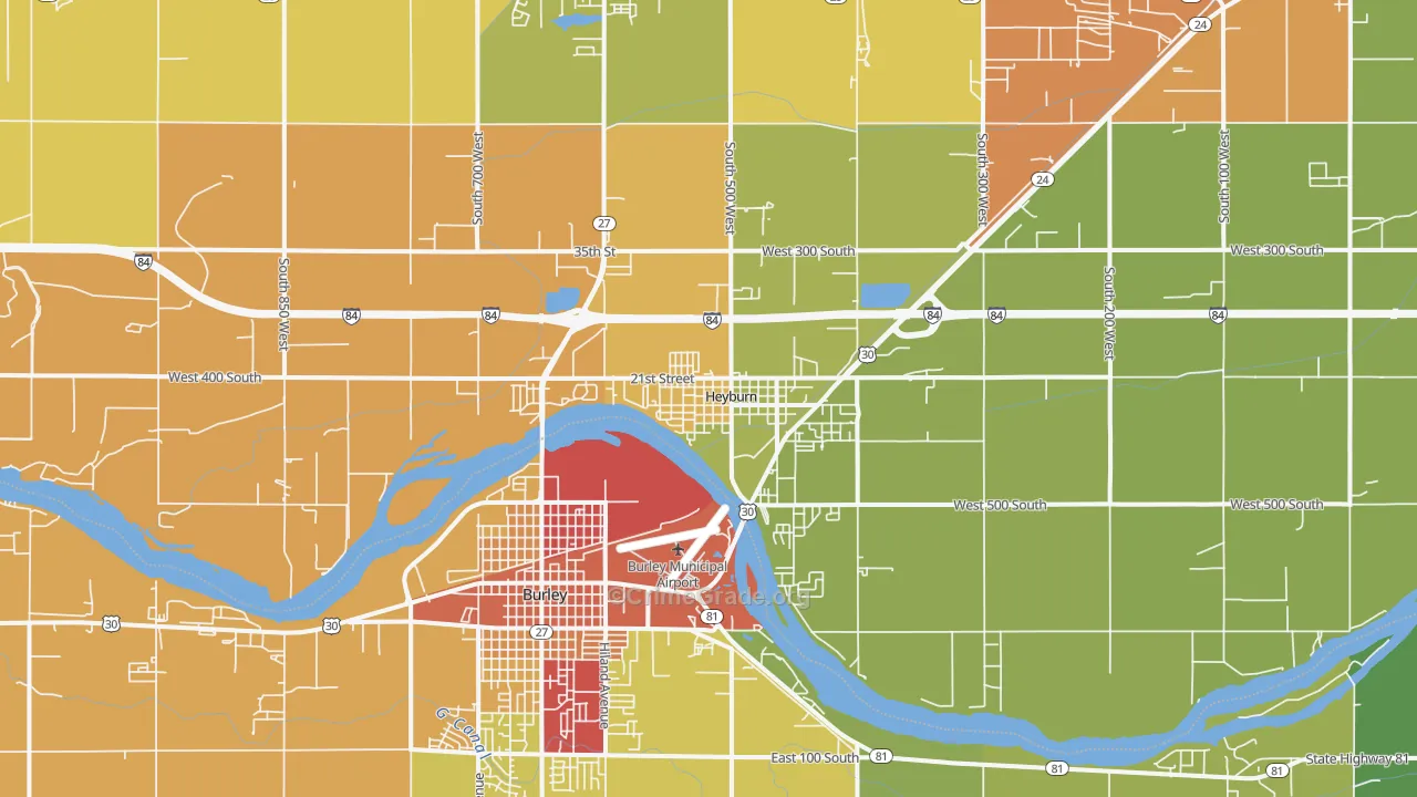 83336, ID Map of Drug-Related Crime Rates