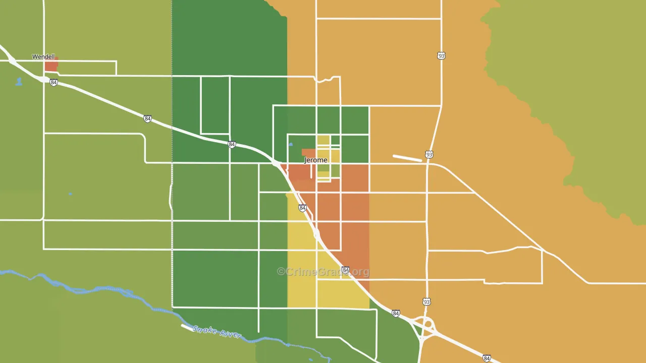 83338, ID Map of Drug-Related Crime Rates