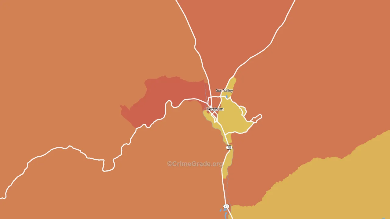 83340, ID Map of Drug-Related Crime Rates