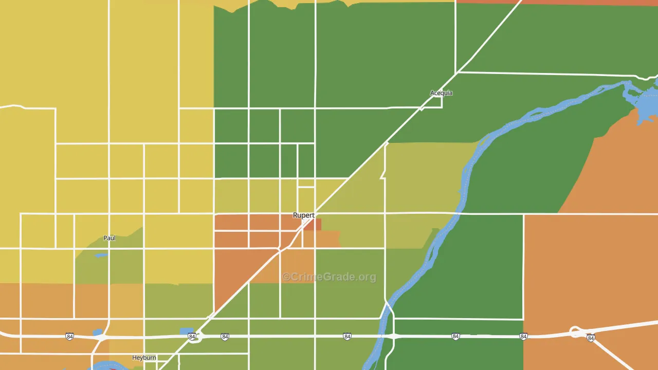 83350, ID Map of Drug-Related Crime Rates