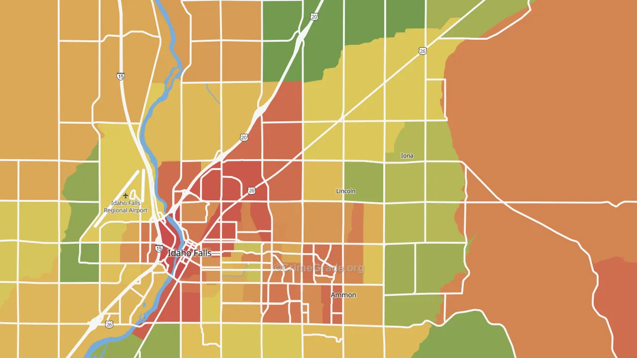 83401, ID Map of Drug-Related Crime Rates