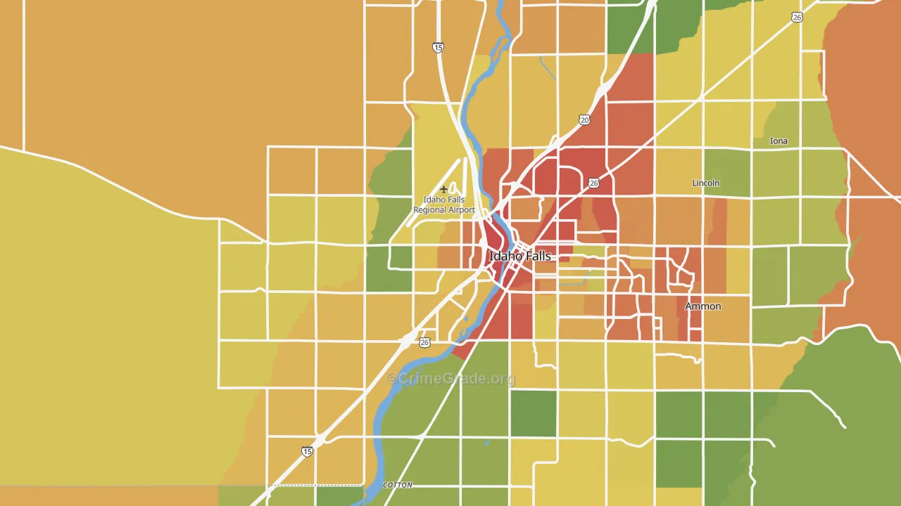 83402, ID Map of Drug-Related Crime Rates