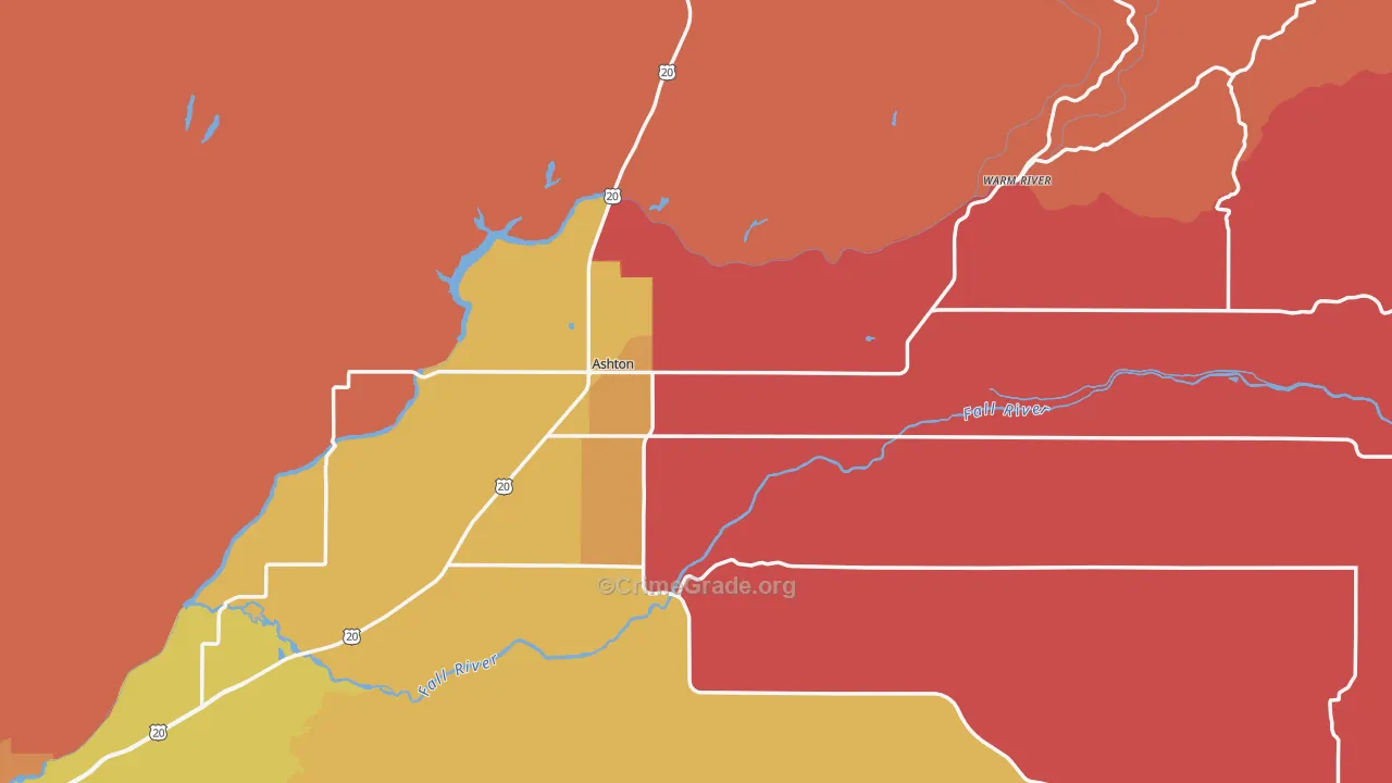 83420, ID Map of Drug-Related Crime Rates