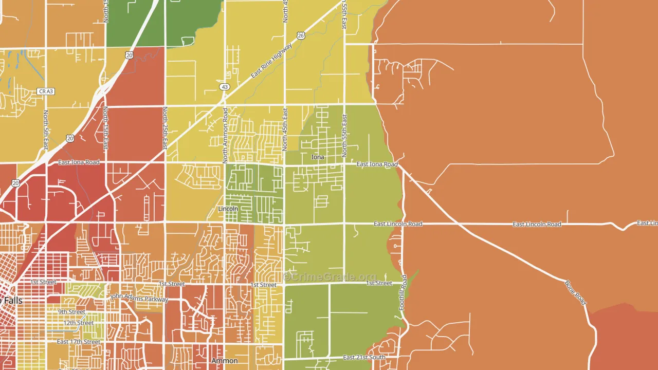 83427, ID Map of Drug-Related Crime Rates