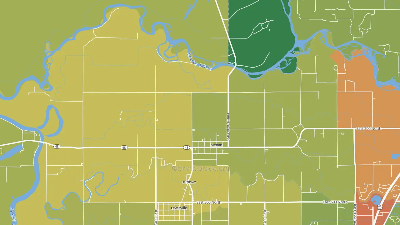 83434, ID Map of Drug-Related Crime Rates