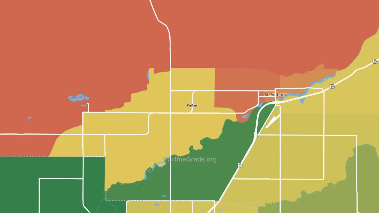 83438, ID Map of Drug-Related Crime Rates