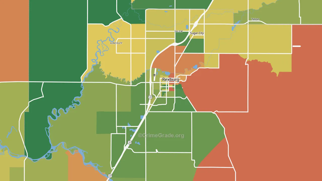 83440, ID Map of Drug-Related Crime Rates