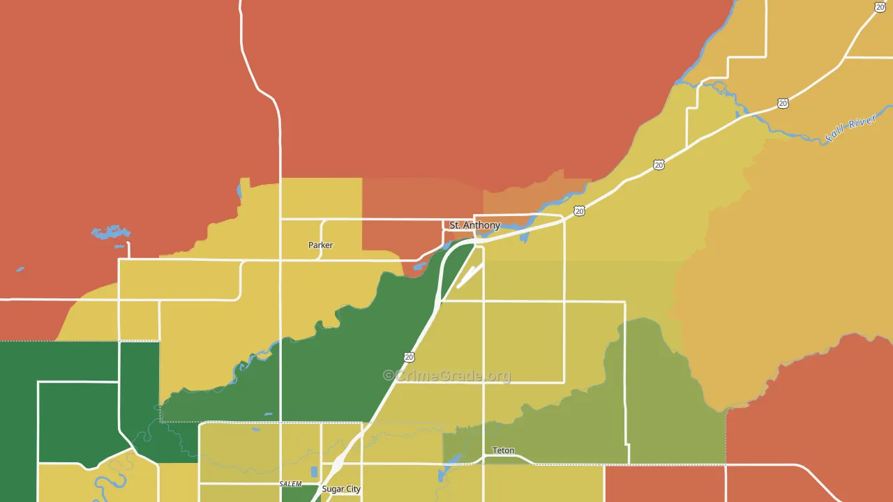 83445, ID Map of Drug-Related Crime Rates