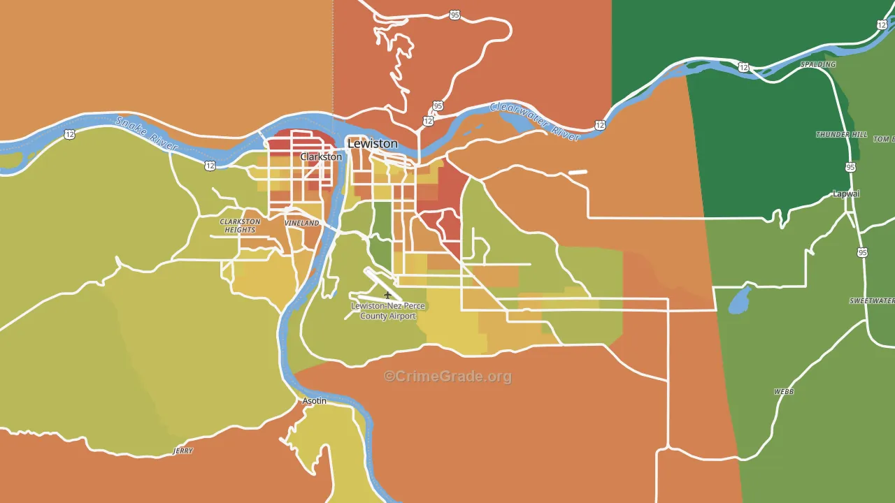 83501, ID Map of Drug-Related Crime Rates