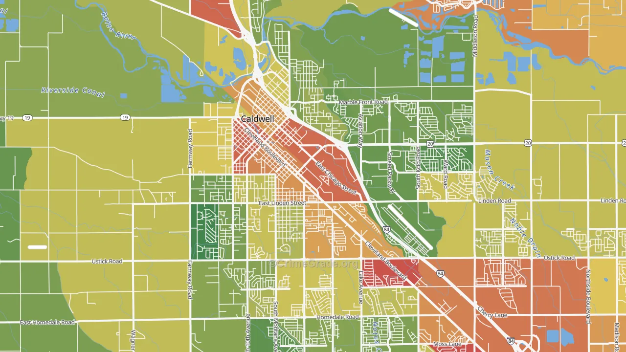 83605, ID Map of Drug-Related Crime Rates