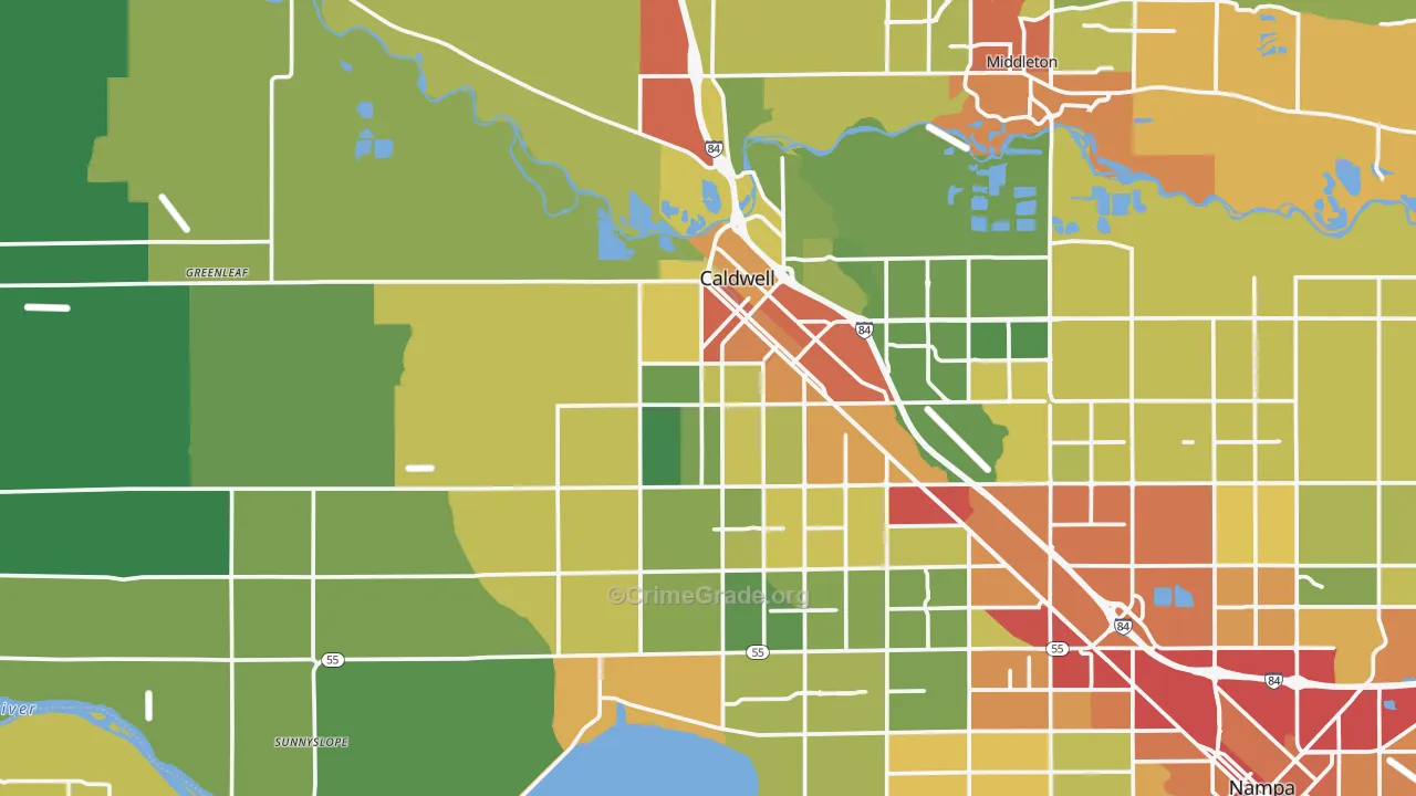 83607, ID Map of Drug-Related Crime Rates