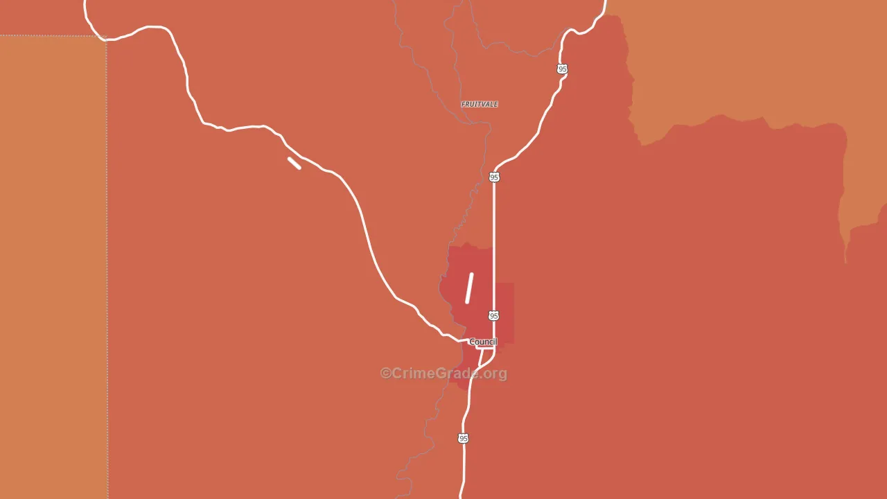 83612, ID Map of Drug-Related Crime Rates