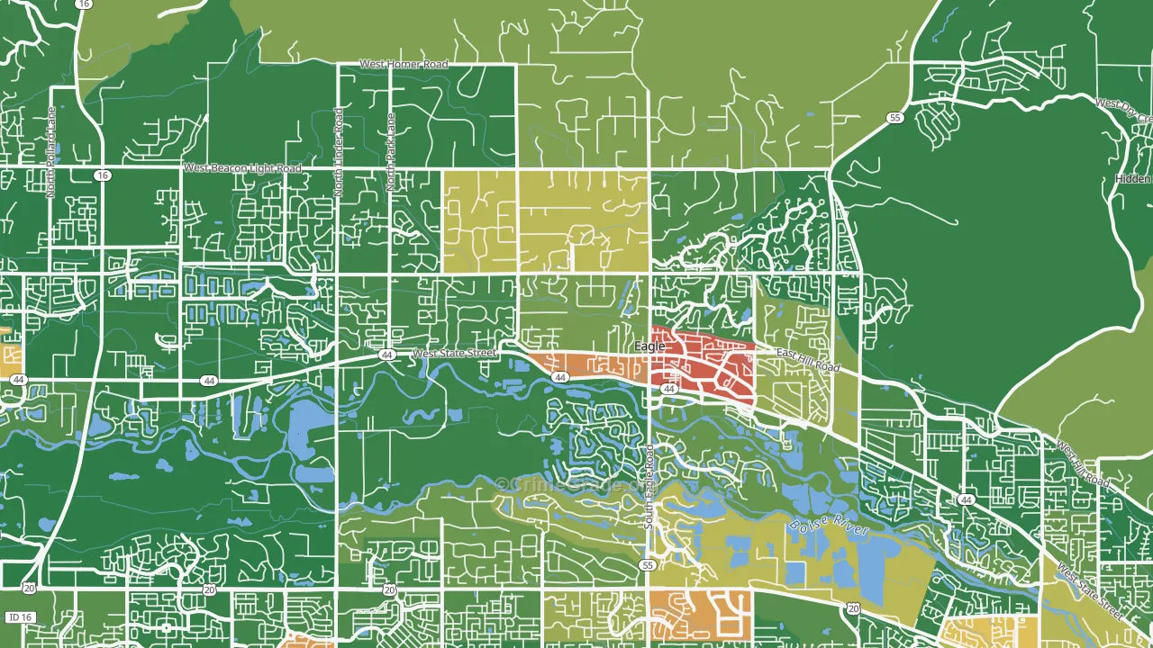 83616, ID Map of Drug-Related Crime Rates