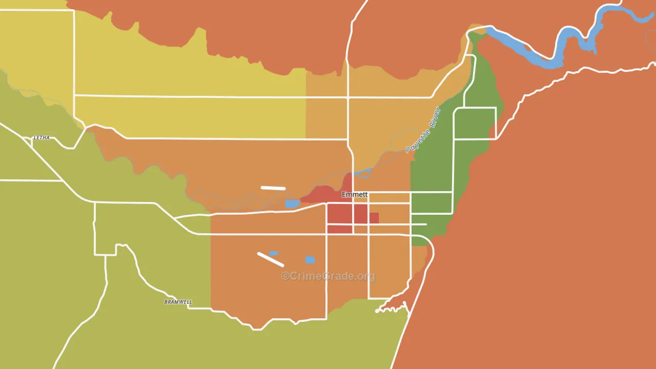 83617, ID Map of Drug-Related Crime Rates