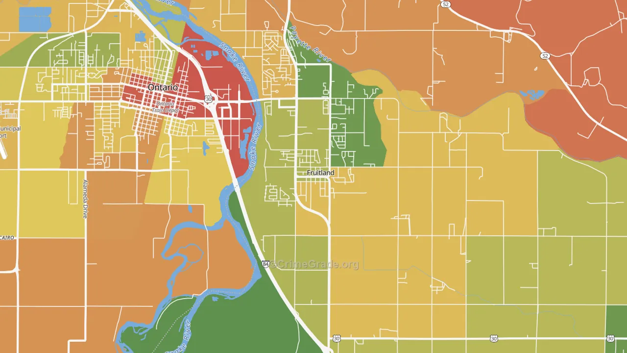 83619, ID Map of Drug-Related Crime Rates