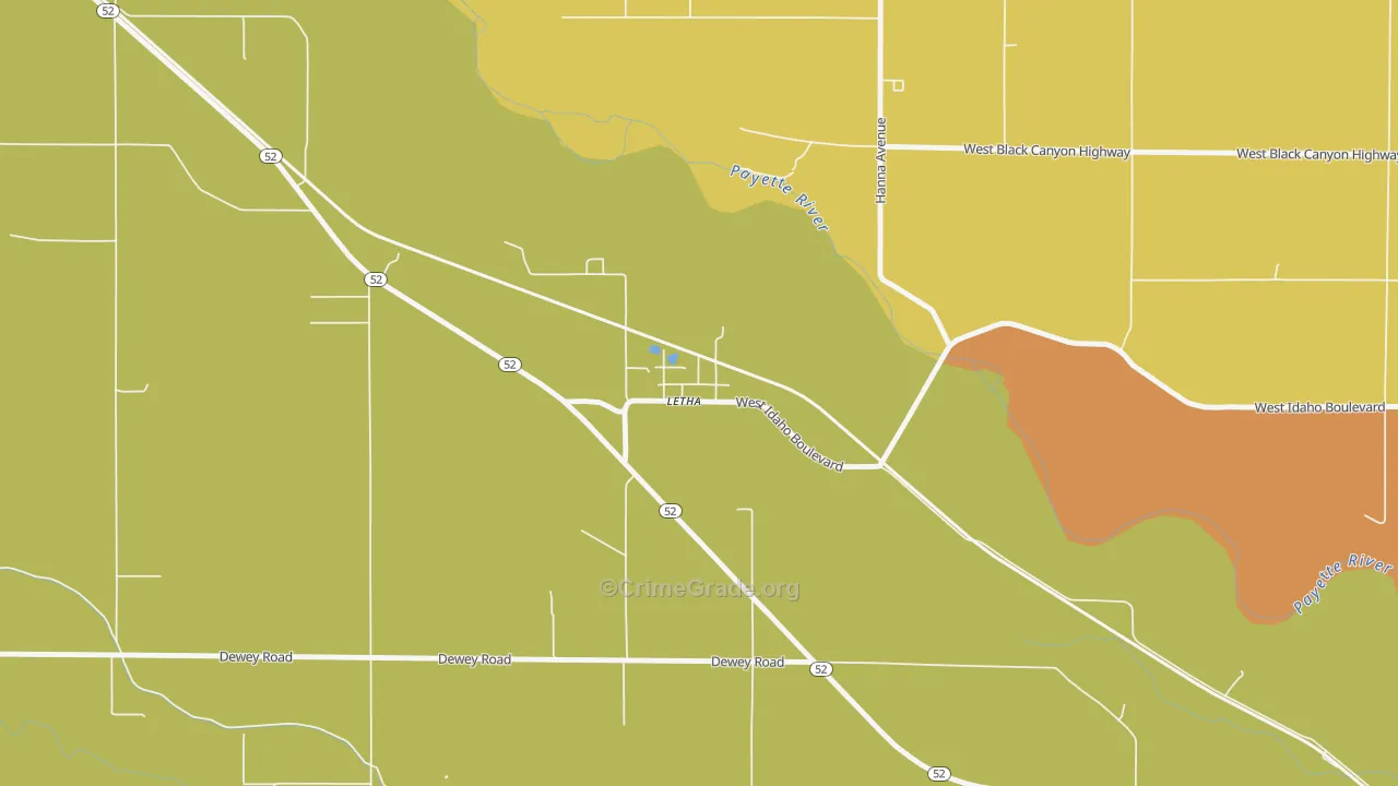 83636, ID Map of Drug-Related Crime Rates