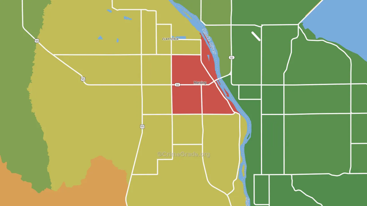 83639, ID Map of Drug-Related Crime Rates