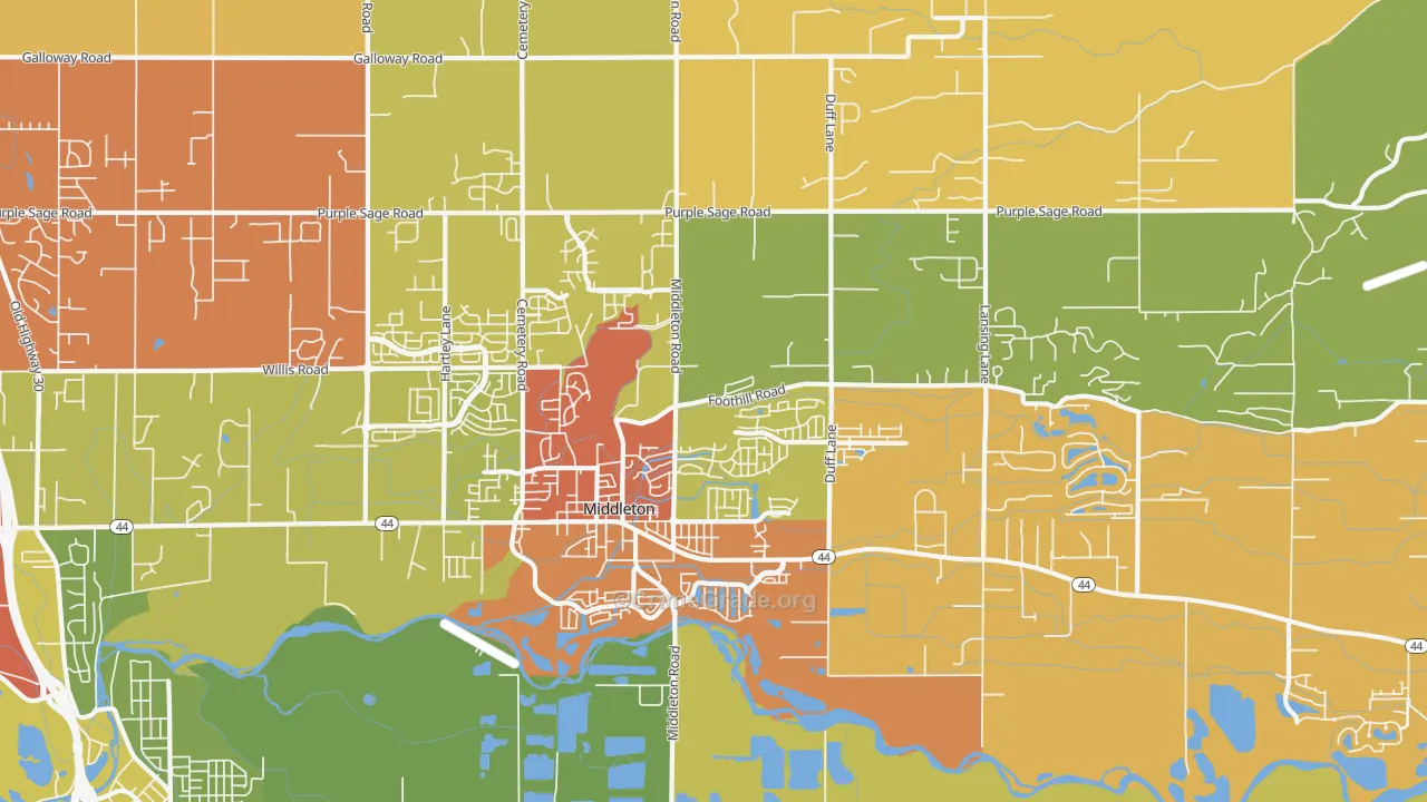 83644, ID Map of Drug-Related Crime Rates