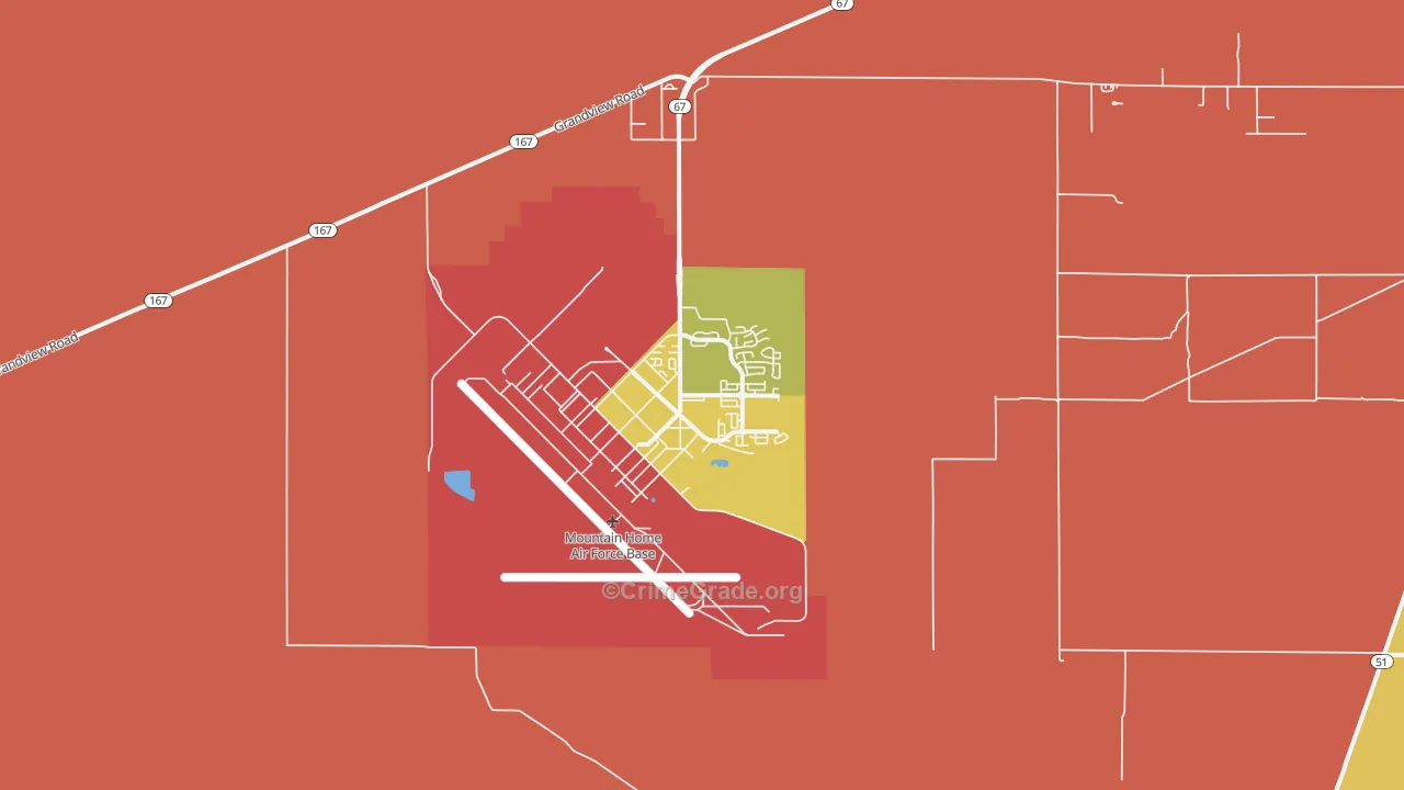 83648, ID Map of Drug-Related Crime Rates