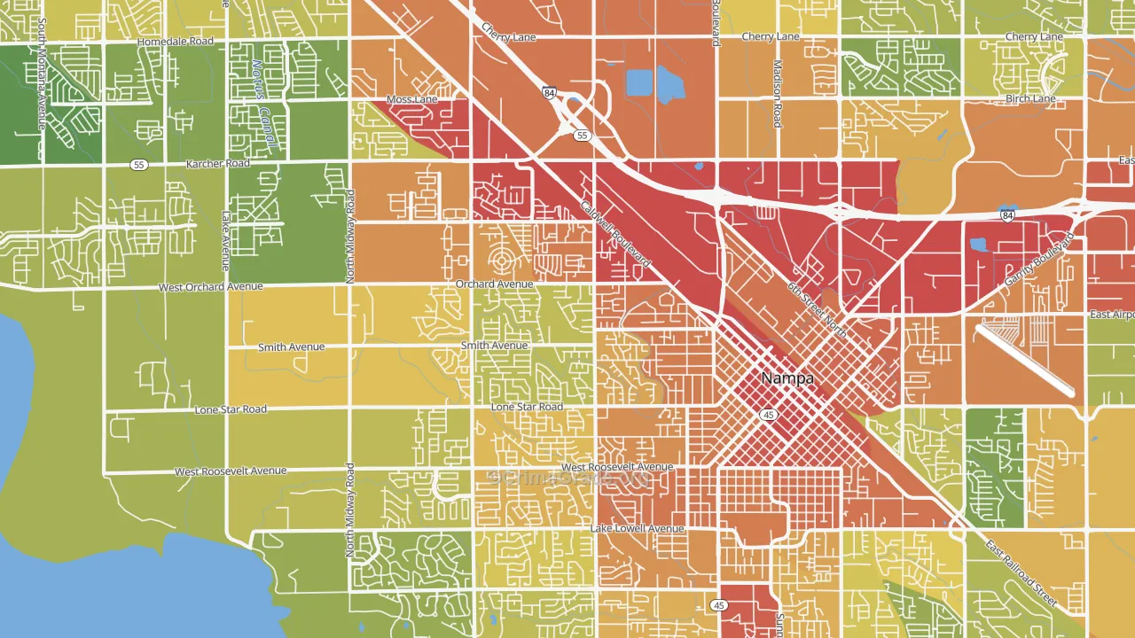 83651, ID Map of Drug-Related Crime Rates