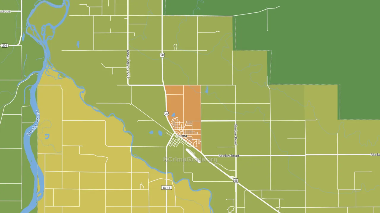 83660, ID Map of Drug-Related Crime Rates