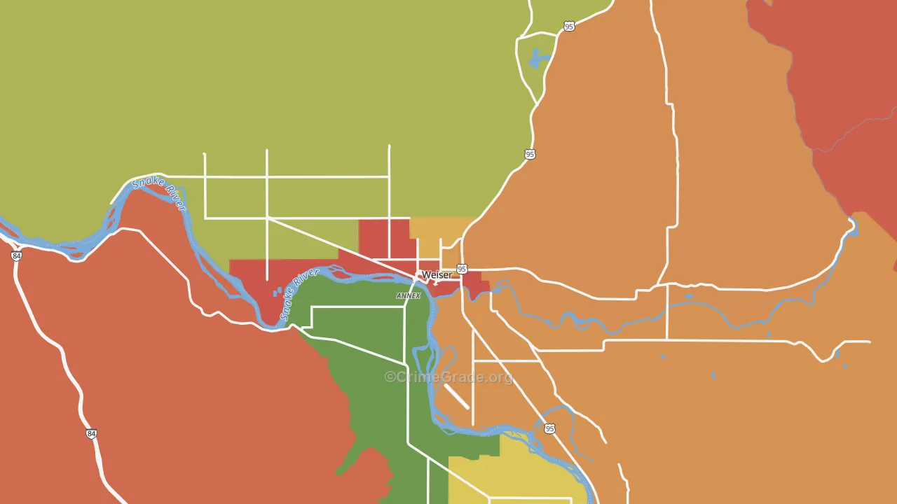 83672, ID Map of Drug-Related Crime Rates