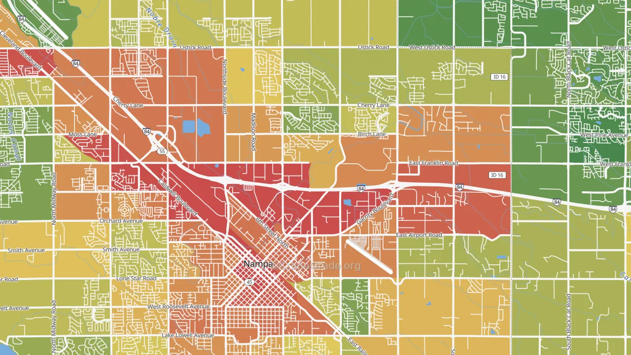 83687, ID Map of Drug-Related Crime Rates