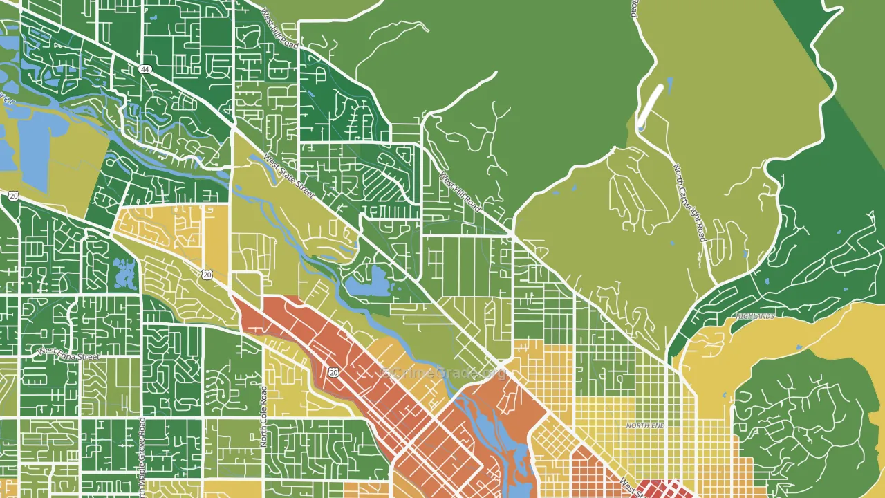 83703, ID Map of Drug-Related Crime Rates