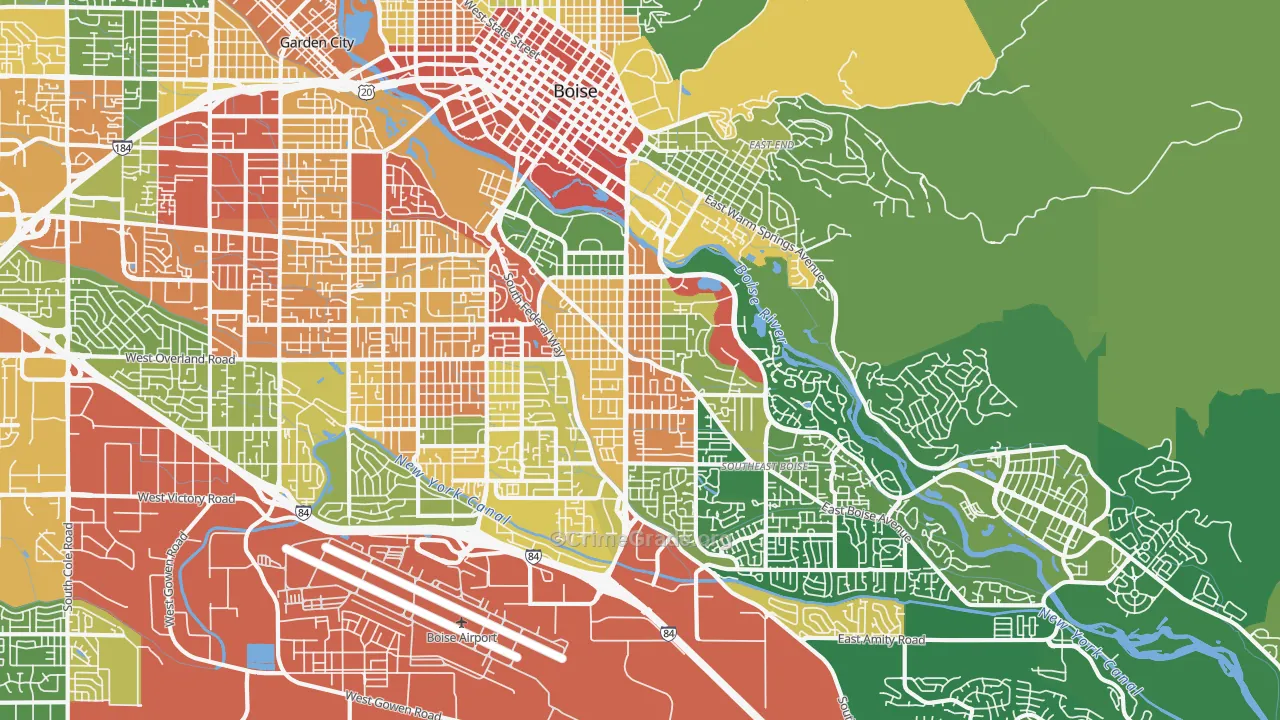 83706, ID Map of Drug-Related Crime Rates