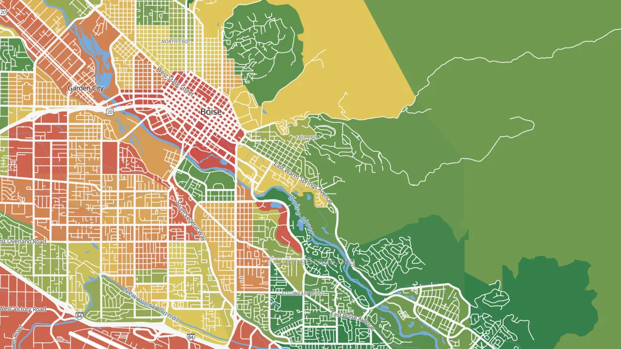 83712, ID Map of Drug-Related Crime Rates