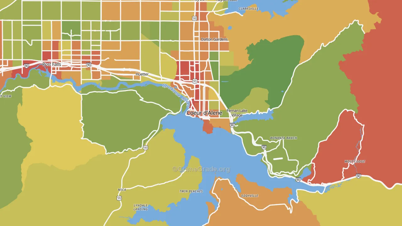 83814, ID Map of Drug-Related Crime Rates