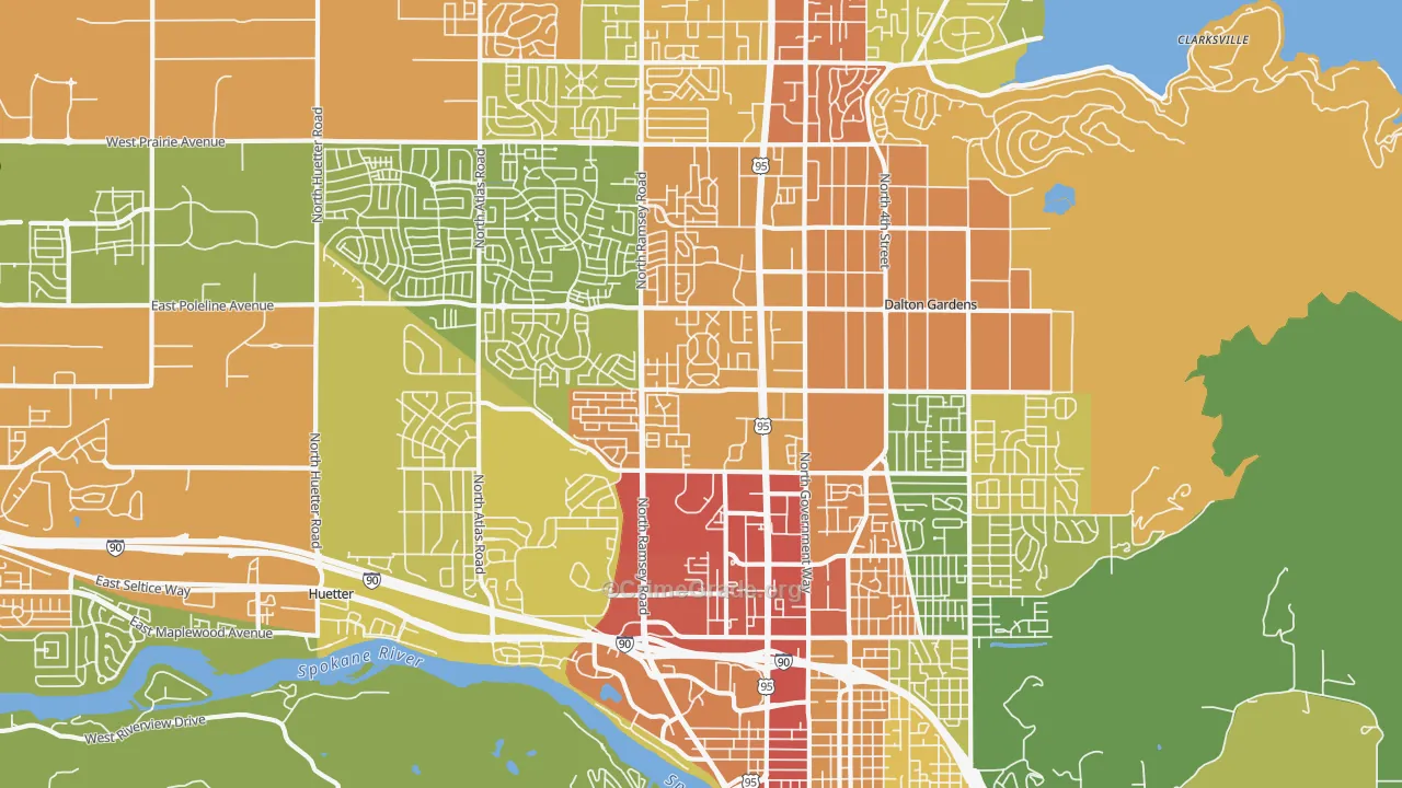 83815, ID Map of Drug-Related Crime Rates